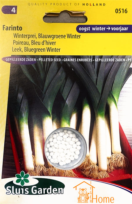 Farinto Winterprei Blauwgroene Zaden: Kweek Heerlijke, Winterharde Prei - Grow Delicious, Hardy Winter Leeks