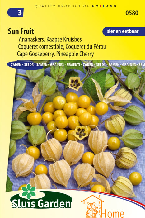 Sun Fruit Ananaskers Kaapse Kruisbes Zaden: Kweek Heerlijke, Exotische Vruchten - Grow Delicious, Exotic Ground Cherries - Cultivez des Cerises de Terre Exotiques et Savoureuses