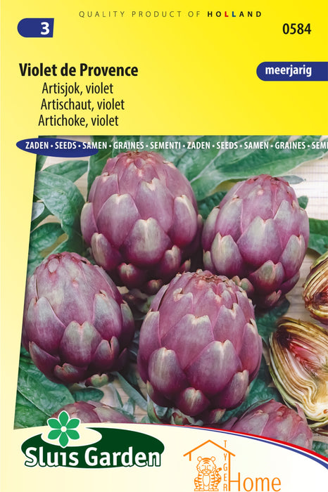 Violet de Provence Artisjok Zaden: Kweek Heerlijke, Paarse Artisjokken - Grow Delicious, Purple Artichokes - Cultivez des Artichauts Violets Savoureux