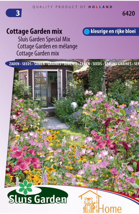 Japans Bloemengazon Sluis Garden Special Mix Perkplanten Half Hoog Zaden: Kweek Prachtige, Kleurrijke Bloemen - Grow Beautiful, Half-Height Japanese Flower Lawn Mix - Cultivez de Magnifiques Fleurs Japonaises
