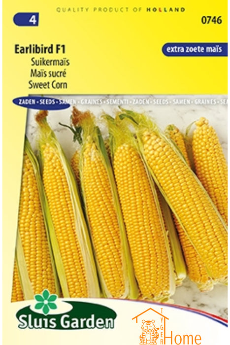 Earlibird F1 Suikermaïs Zaden: Grow Sweet, Tender Corn in Your Own Garden - Kweek Heerlijke, Zoete Maïs