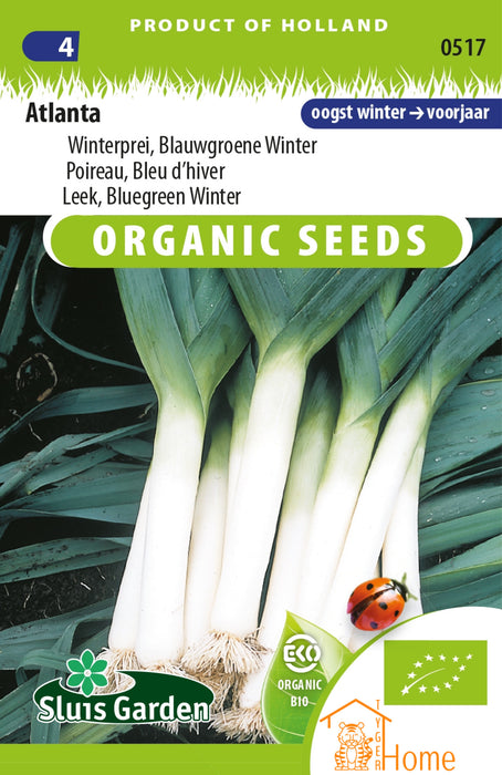 Atlanta Winterprei Blauwgroene Winter Zaden: Kweek Heerlijke, Winterharde Blauwgroene Prei - Grow Delicious, Hardy Blue-Green Winter Leeks