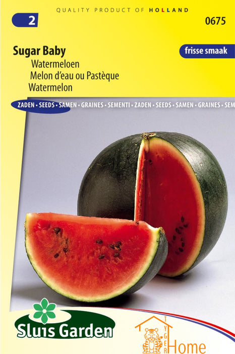 Sugar Baby Watermeloen Zaden: Grow Sweet, Juicy Watermelons in Your Own Garden - Kweek Heerlijke, Sappige Watermeloenen