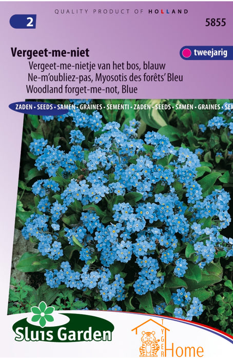 Vergeet-me-niet Zaden, Blauwe Bos Vergeet-me-nietje - Woodland Forget-Me-Not Seeds, Blue - Graines de Myosotis des Forêts Bleu, Ne-m'oubliez-pas