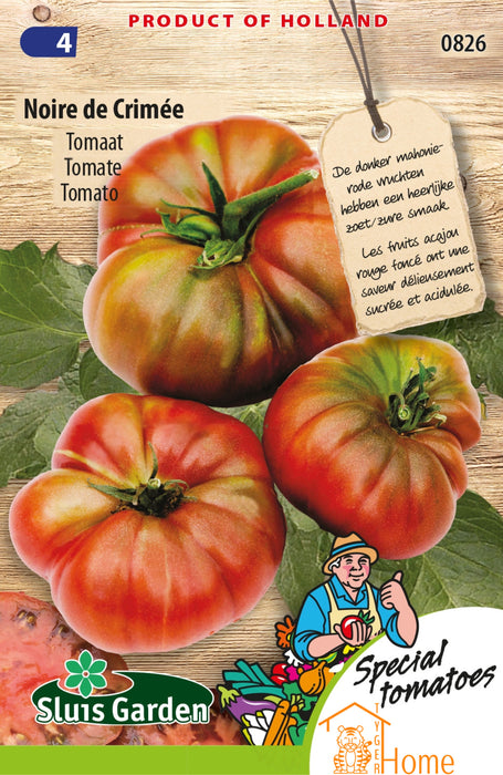 Noire de Crimée Tomaat Zaden: Kweek Heerlijke, Dieprode Tomaten met Rijke, Licht Rokerige Smaak en Sappige Textuur voor Salades, Sauzen en Mediterrane Gerechten