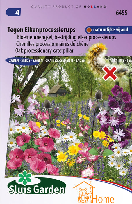 Tegen Eikenprocessierups Bloemenmengsel Zaden: Natuurlijke Vijand voor Bestrijding Eikenprocessierups - Grow Flowers to Combat Oak Processionary Caterpillars - Cultivez des Fleurs pour Lutter Contre la Chenille Processionnaire du Chêne