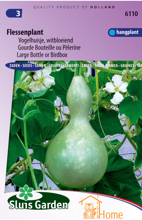 Cucurbita Flessenplant Vogelhuisje Zaden, Decoratieve Kalebas voor Vogelhuisjes - Bottle Gourd Birdhouse Seeds, Decorative Gourd