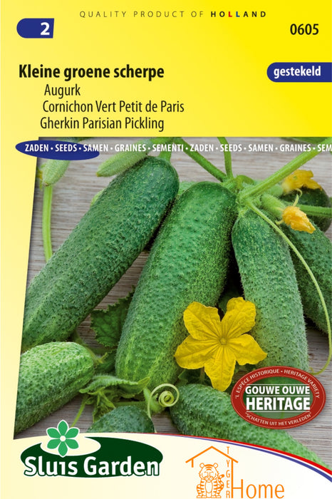 Kleine Groene Scherpe Augurk Zaden: Kweek Heerlijke, Knapperige Augurken - Grow Delicious, Crunchy Pickling Cucumbers - Cultivez des Cornichons Croquants et Savoureux