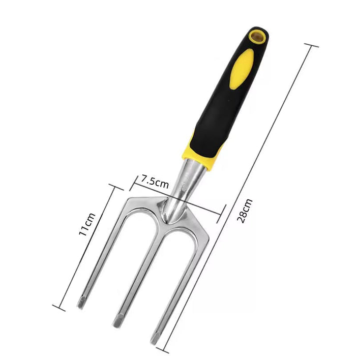 Tuinvork van Roestvrij Staal – Ergonomische Handhark 28 cm