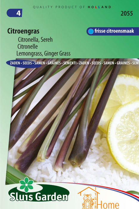 Citroengras Citronella Sereh Zaden: Kweek Heerlijke, Aromatische Citroengras met Frisse Citrusgeur en Pittige Smaak voor Aziatische Gerechten, Thee en Essentiële Olie