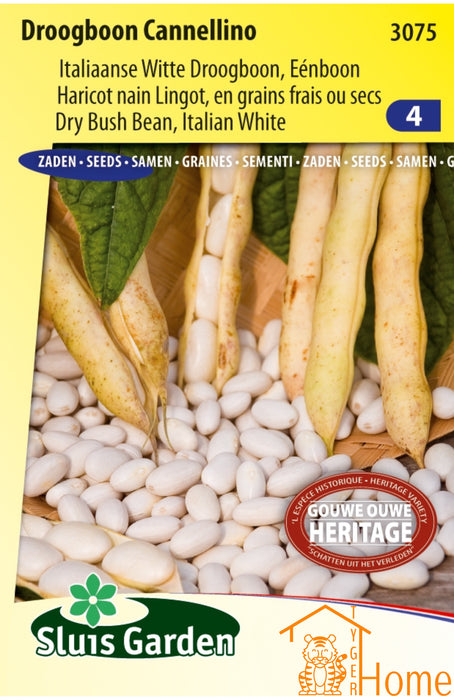 Droogboon Cannellino Zaden, Italiaanse Witte Droogboon 100g