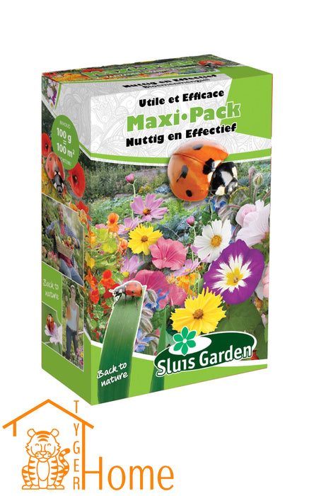 Nuttig & Effectief Maxi Pack | Bloemenmix voor natuurlijke balans | Rijk aan kleuren en nuttige insecten | Goed voor tuin en milieu