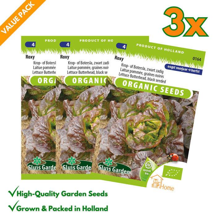 Kropsla zaden – Roxy | Biologisch | Zwartzadige botersla - 3x