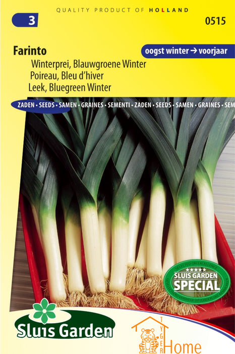 Farinto Winterprei Blauwgroene Zaden: Kweek Heerlijke, Winterharde Prei - Grow Delicious, Hardy Winter Leeks
