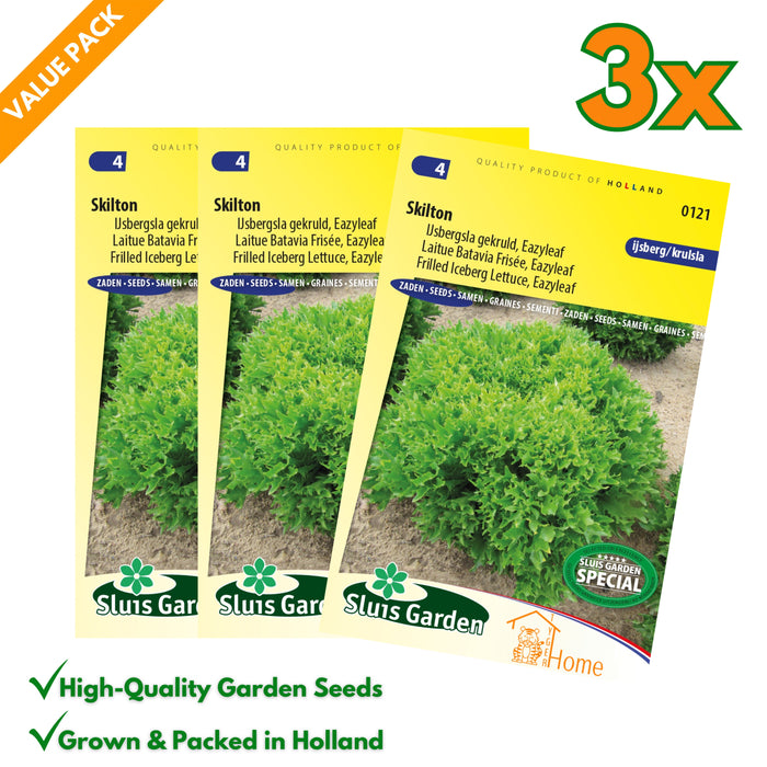 IJsbergsla zaden – Skilton | Gekrulde Eazyleaf Bataviasla - 3x