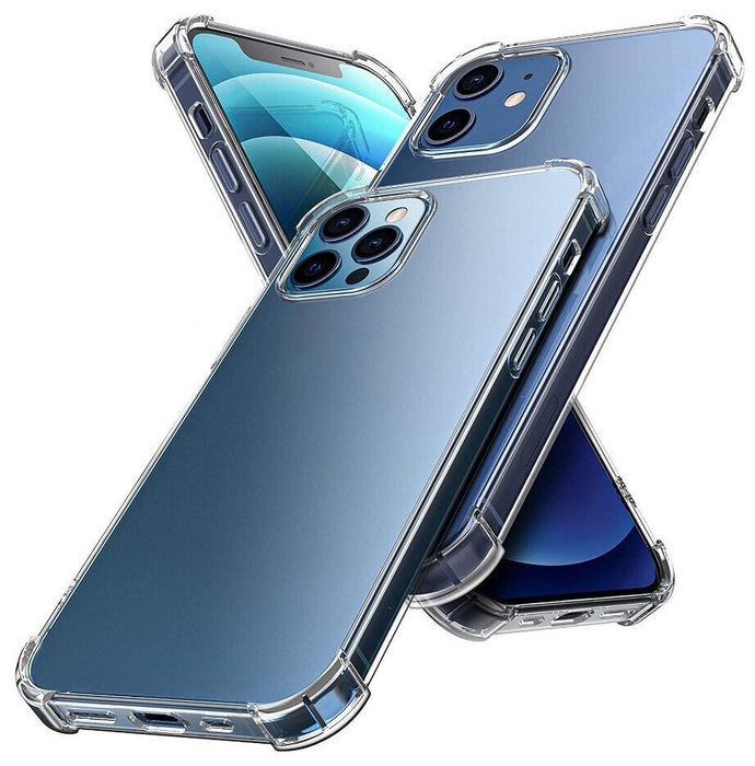 Transparant hoesje geschikt voor iPhone - Shockproof Protective Case doorzichtig siliconen hoesje geschikt voor Apple iPhone, Clear Cover, Dotted Finish Ultra Slim Soft Silicone Jelly Back Cover voor iPhone
