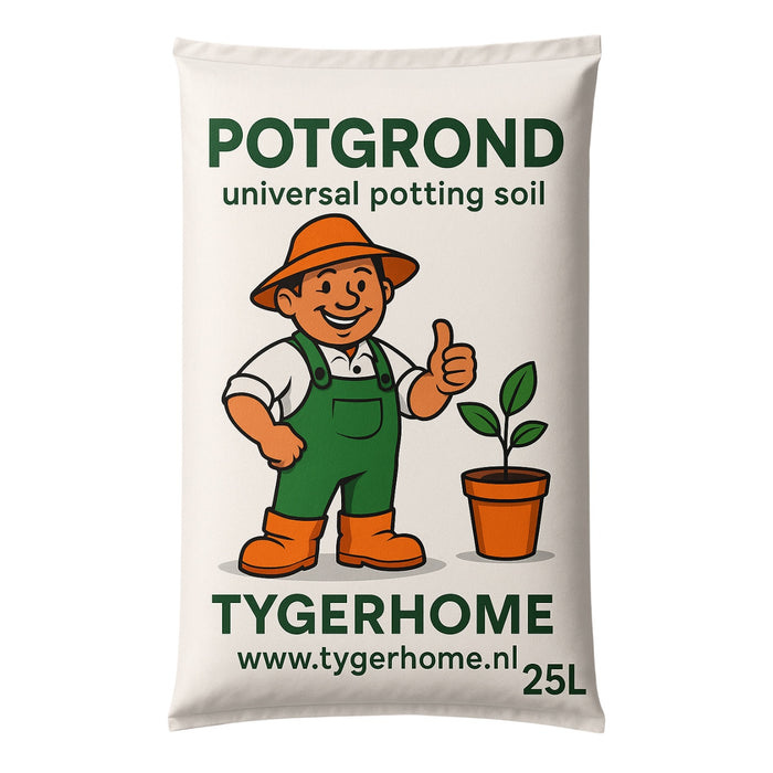 Universele Potgrond 25 Liter – Sterke Structuur & Voedzaam Substraat – Voor Binnen- en Buitenplanten