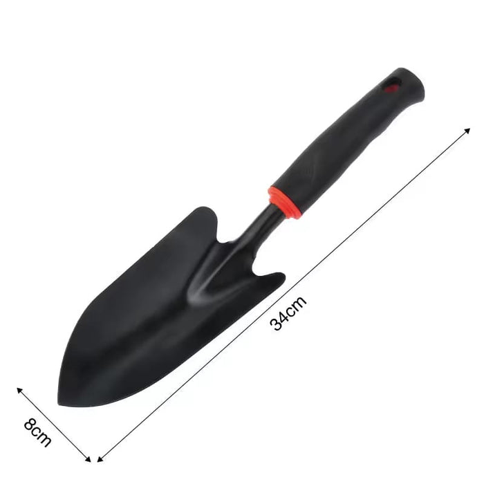 Zwart Tuinschepje – Sterk Metalen Plantschep met Comfort Handgreep (28 cm)