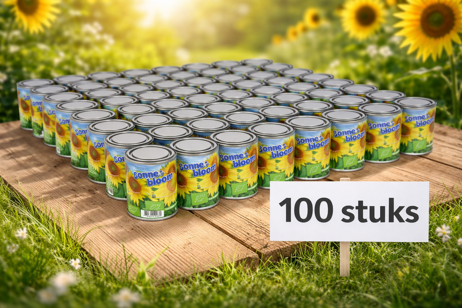 Zonnebloem Kweekset in Blik 250ML – Biologische Zaden – Complete DIY Groei Set – Cadeau Idee: Professionele Oplossing voor Dakgroen