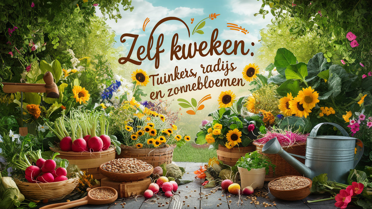 De magie van het zelf Kweken: tuinkers, radijs en zonnebloem 🌱🌞