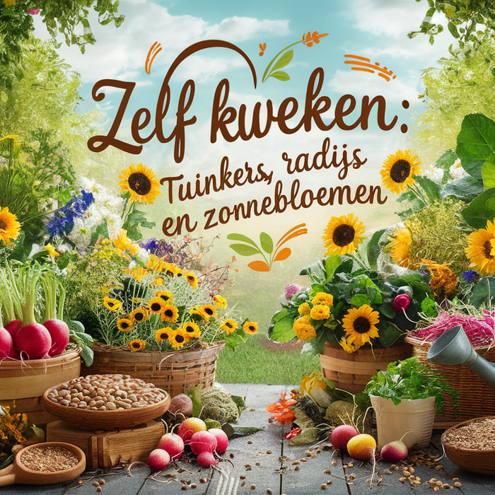 De magie van het zelf Kweken: tuinkers, radijs en zonnebloem 🌱🌞