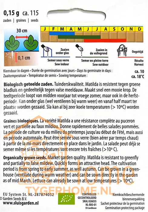 Kropsla zaden – Matilda | Biologisch | Luisresistente botersla