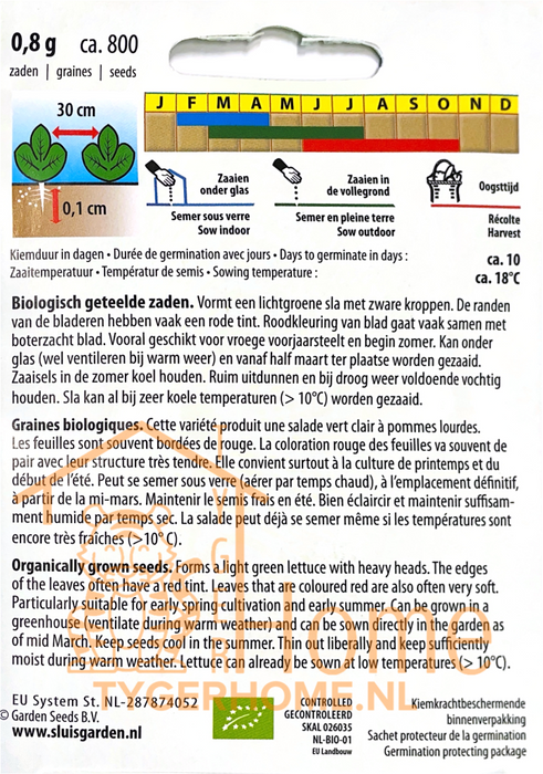 Kropsla zaden – Meikoningin | Biologisch | Voorjaar tot vroege zomer