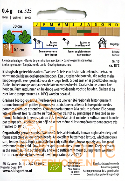 Kropsla zaden – Twellose Gele | Biologisch | Voorjaar & herfst