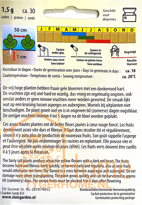 Okra Clemson Spineless | Tropische groente uit eigen tuin | Unieke smaak en textuur | Ideaal voor stoofgerechten en curry’s