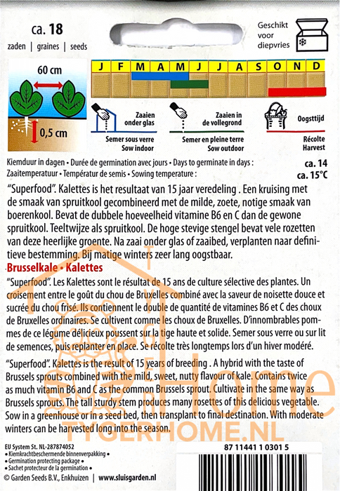 Kalettes Garden Mix | Flowersprout | Unieke kruising van spruitjes en boerenkool | Heerlijk gezond en veelzijdig - 3x