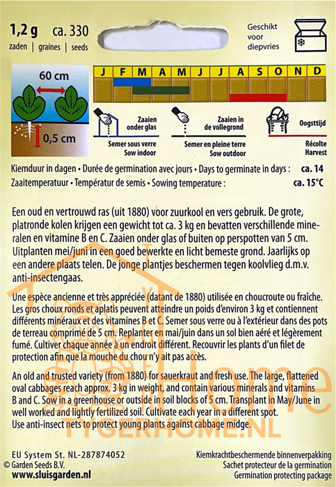 Brunswijker Wittekool Zaden: Kweek Voedzame, Heerlijke en Knapperige Wittekool in Je Eigen Tuin
