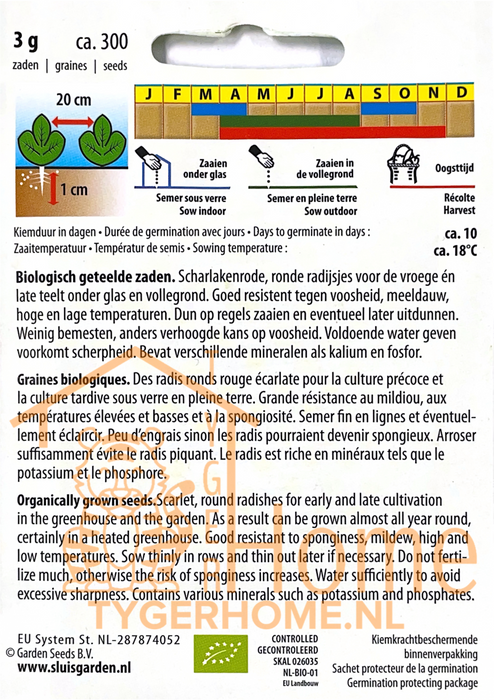 Raxe Radijs Zaden: Kweek Heerlijke, Ronde Rode Radijzen met Knapperige Textuur en Licht Pittige Smaak, Perfect voor Salades, Snacks en Gezonde Gerechten