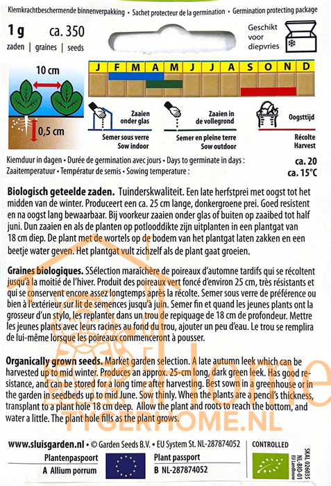 Hannibal Herfstprei Zaden: Kweek Heerlijke, Robuuste Herfstprei - Grow Delicious, Robust Leeks