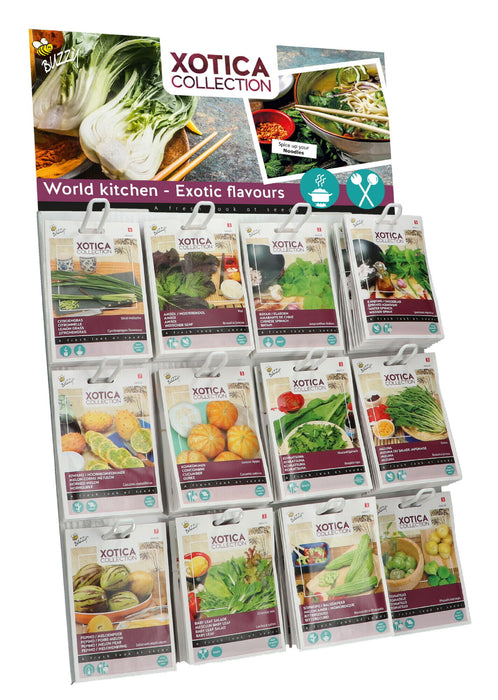 Exotische Planten Zaden Display – 120 Stuks (12 Soorten) – Tropische & Bijzondere Planten – Kweekset voor Binnen & Buiten