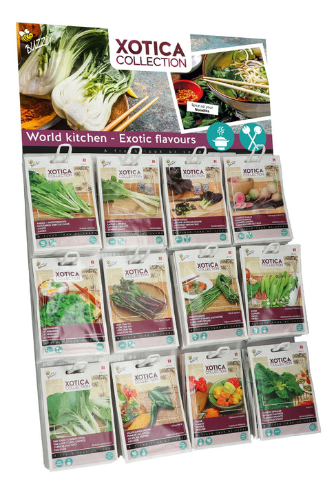 Exotische Planten Zaden Display Set 2 – 120 Stuks (12 Soorten) – Tropische & Unieke Zaden Mix – Kweekset voor Binnen & Buiten