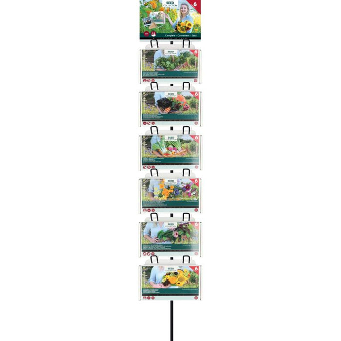 Zaden Collectie Display 6-in-1 – 30 Sets (6 Thema’s) – Kruiden, Groenten & Bloemen Mix – Complete Cadeau & Kweekset