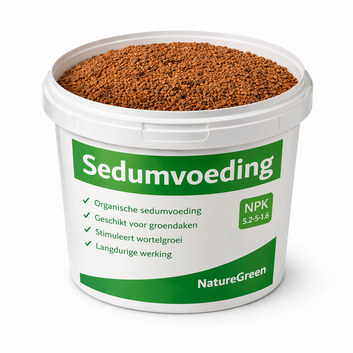 Sedumvoeding 10 Liter – Organische Meststof voor Groendaken, Sedumdaken en Sterke Wortelgroei
