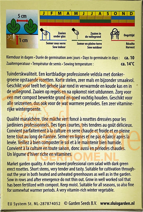 Veldsla Volhart 2 Kroonsla Zaden: Kweek Heerlijke, Knapperige Bladeren voor een Verse Oogst