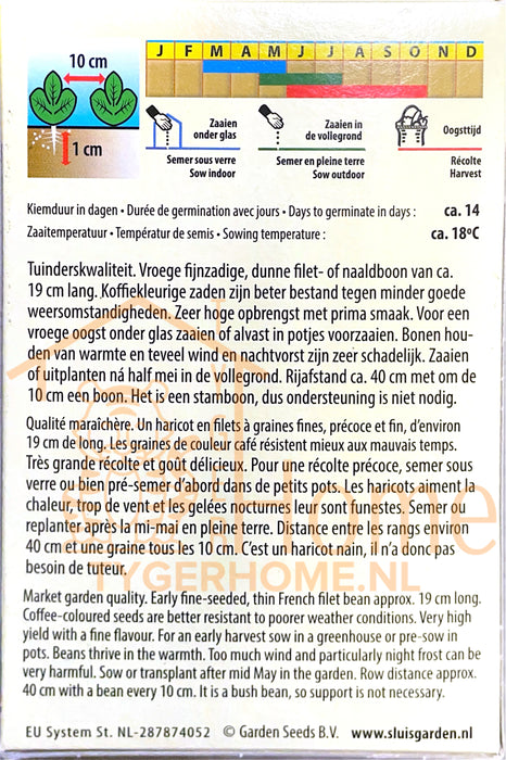 Stamslaboon Filet Calima Zaden, Fijne en Sappige Groene Boon