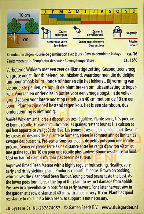 Tuinboom Vroma Tuinboom Labboon Molboon Zaden: Kweek Heerlijke, Voedzame Bonen met Romige Textuur en Rijke Smaak voor een Overvloedige en Gezonde Oogst
