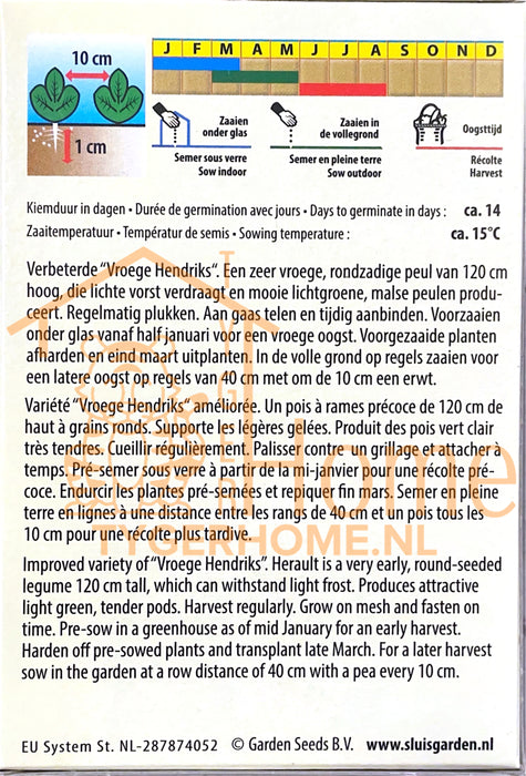 Peul Heraut Langstro Zaden: Kweek Heerlijke, Voedzame Peulen met Zachte Textuur en Zoete Smaak voor een Overvloedige en Gezonde Oogst in Jouw Moestuin