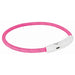 Trixie Lichtgevende Halsband Hond Flash Usb Tpu / Nylon Roze