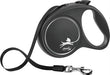 Flexi Rollijn Black Design Tape Blauw