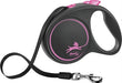 Flexi Rollijn Black Design Tape Roze