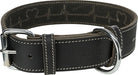 Trixie Halsband Hond Rustic Vetleer Heartbeat Zwart