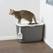 Savic Kattenbak Hop In Antraciet / Wit