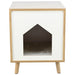 Trixie Kattenmand Huis Isa Houtlook Lichtbruin / Wit