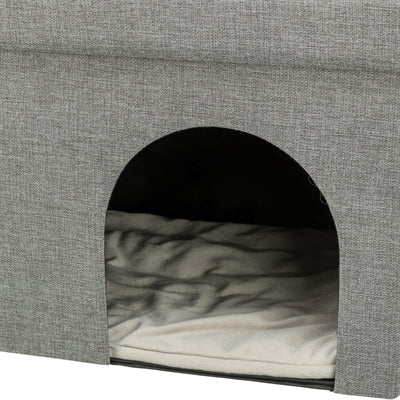 Trixie Kattenmand / Kattenhuis Kimy Soft 2 Verdiepingen Lichtgrijs
