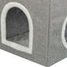 Trixie Kattenmand / Kattenhuis Nora Soft 2 Verdriepingen Lichtgrijs
