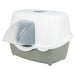 Trixie Kattenbak Davio Top Outdoor Met Kap Grijs / Wit